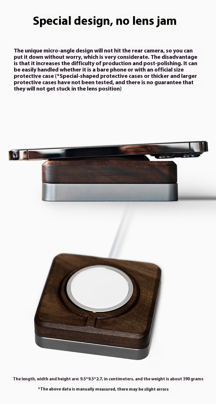 Title 4, Magsafe Bracket 15pro Wireless Charging Wooden ...