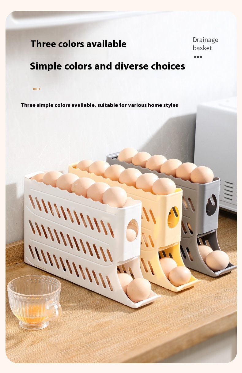 Title 9, Egg Storage Box Refrigerator Side Door Food Gra...