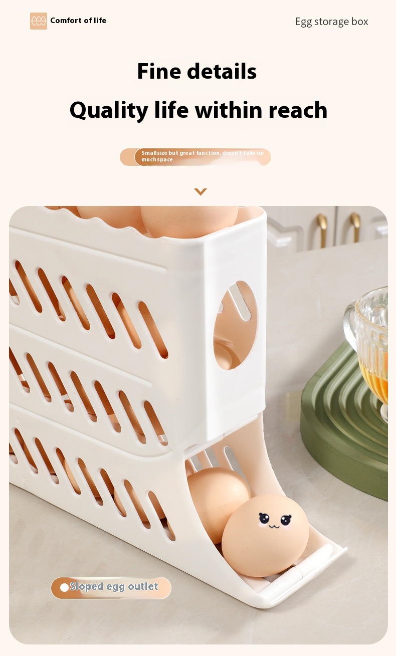 Title 11, Egg Storage Box Refrigerator Side Door Food Gra...