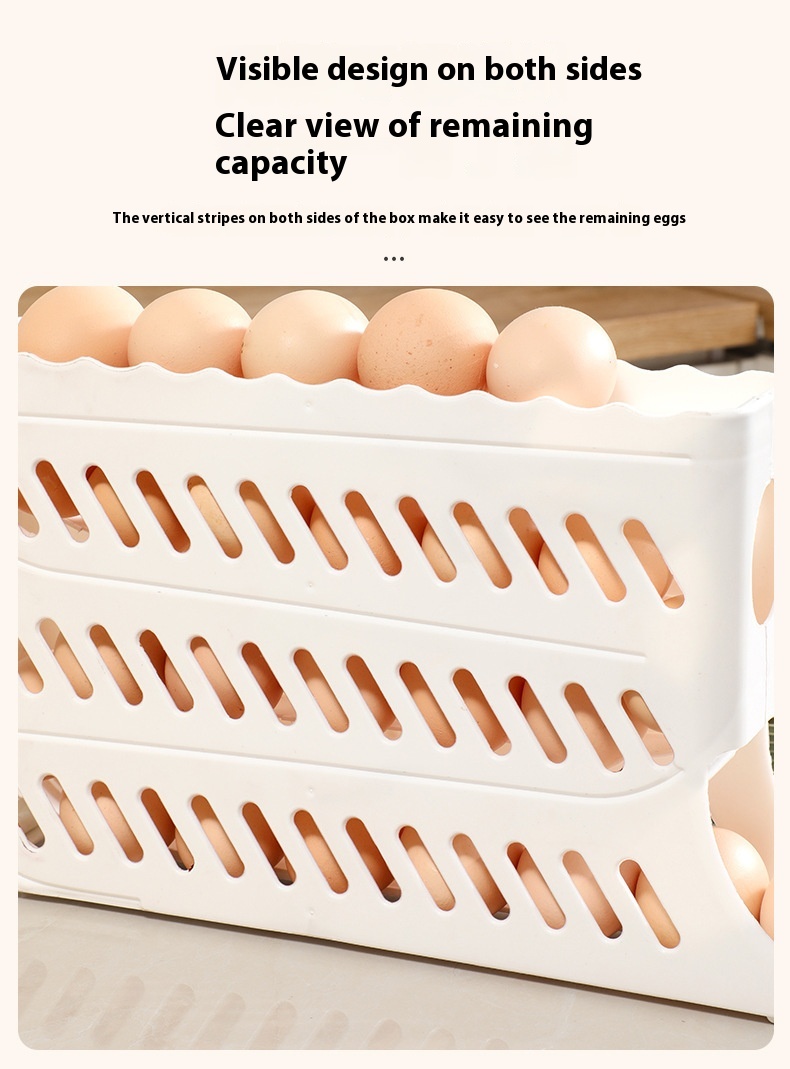 Title 14, Egg Storage Box Refrigerator Side Door Food Gra...