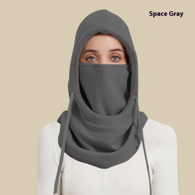 Neckerchief Cover Fashion Unisex Thermal Headgear Hat Gray - Shop at LoveMi