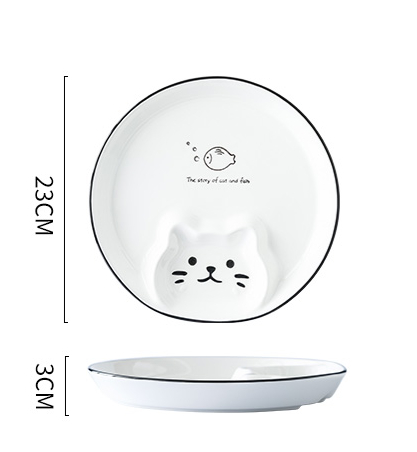 Title 1, Cute Dumpling Plate With Vinegar Dish Ceramic G...