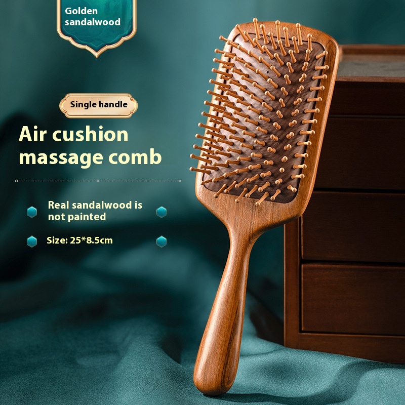 Tan Square Massage Comb