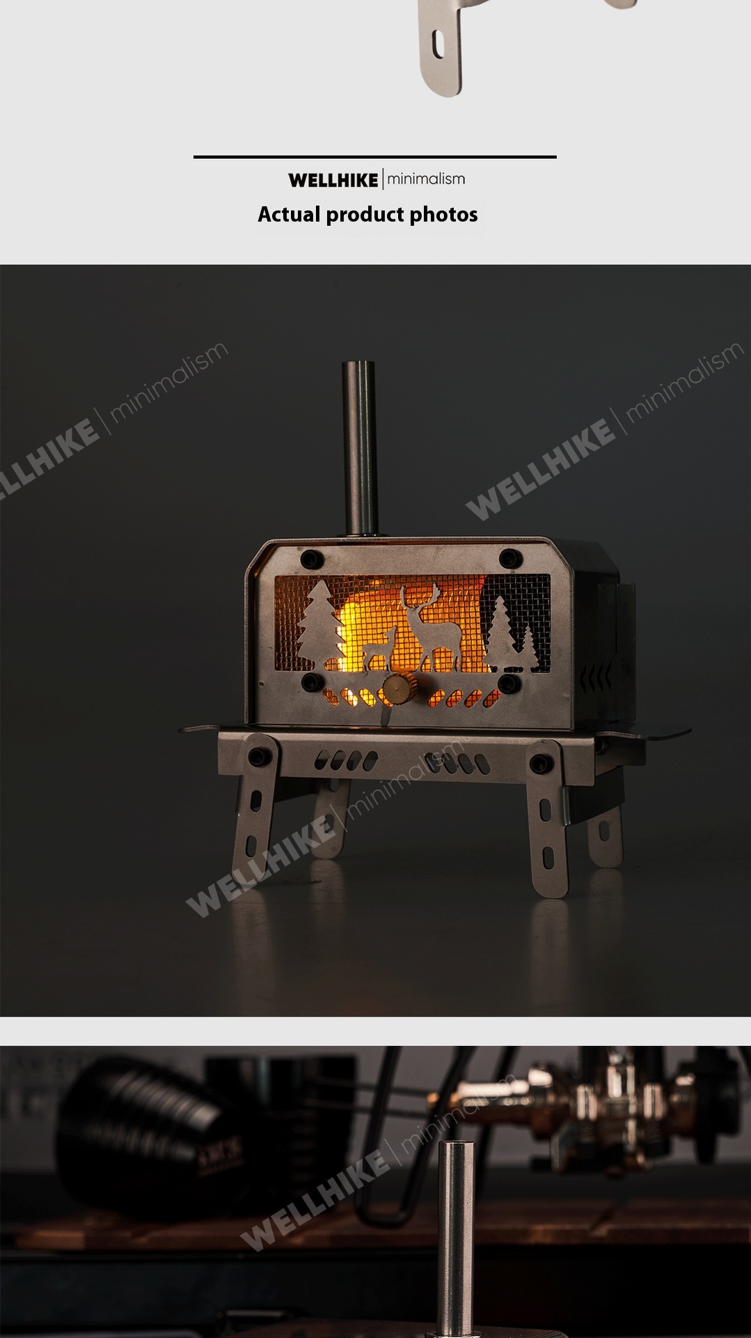 Title 2, Portable Incense Burner Fire Table Mini Firewoo...