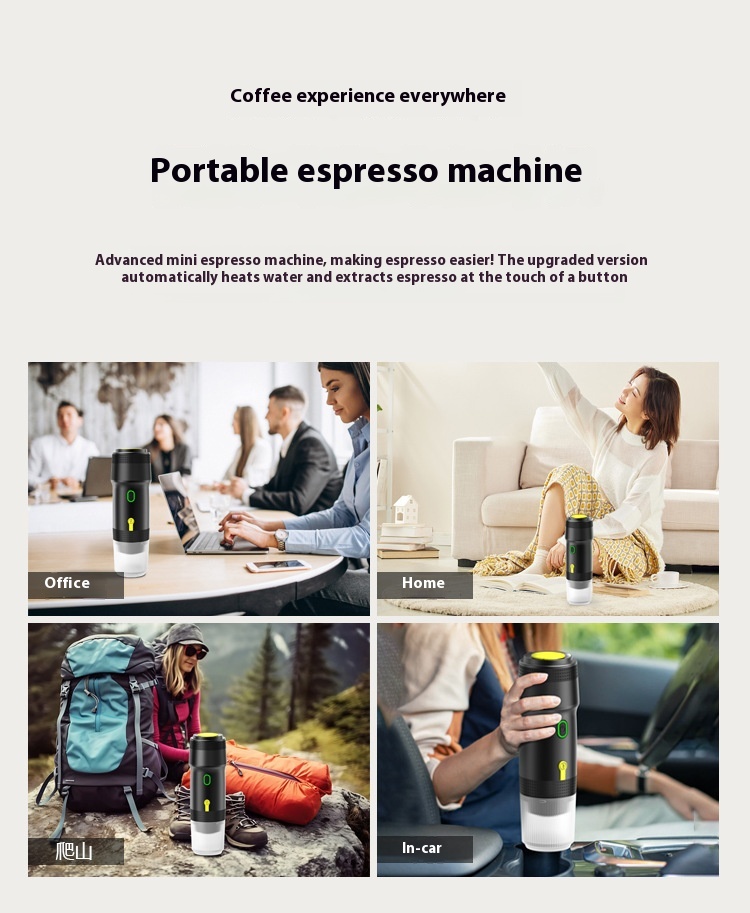 Title 9, Portable Italian Capsule Coffee Machine Electri...