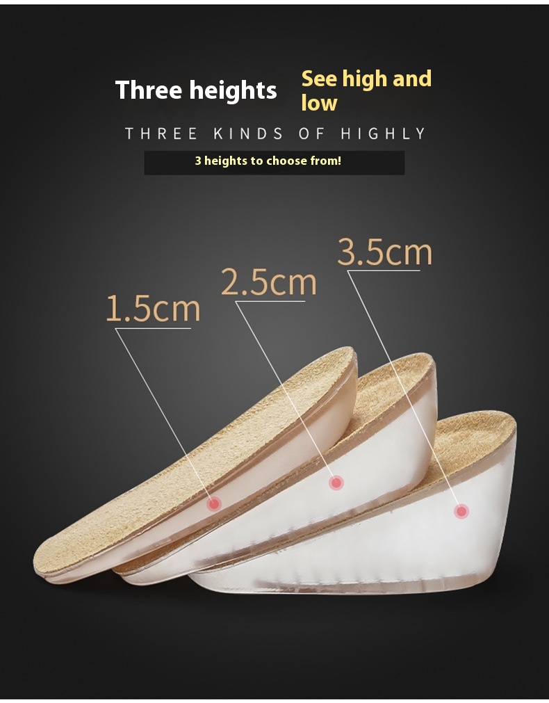 Title 11, Invisible Inner Heightening Shoe Pad Heel Comfo...