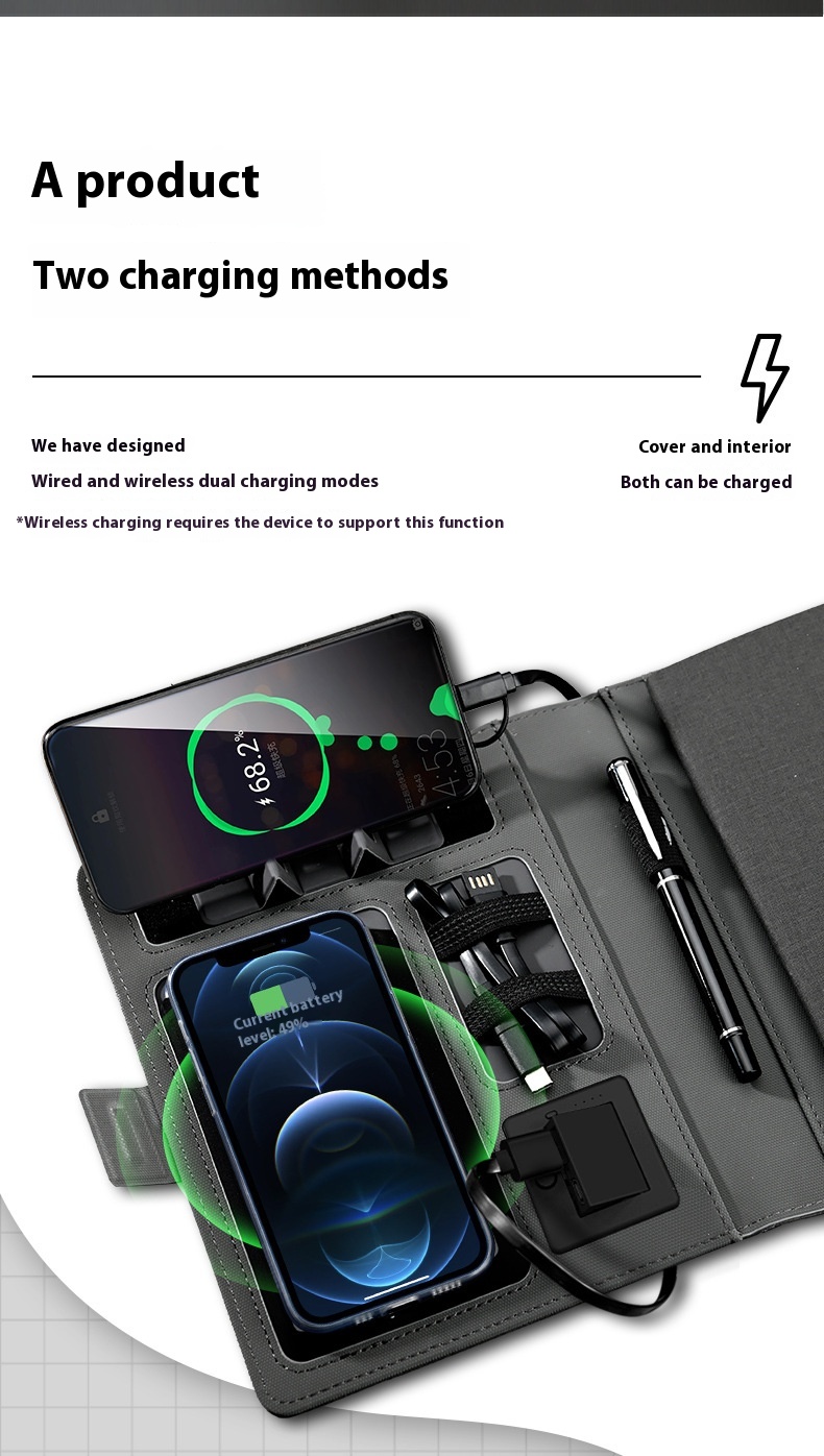 Title 3, Wireless Charging Notizblock Kreatives Multifun...