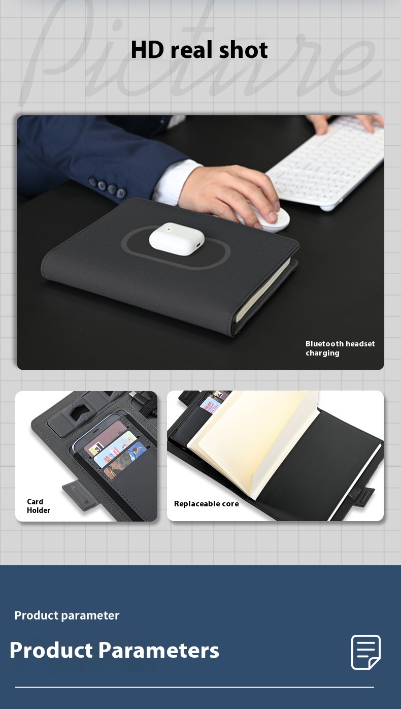 Title 1, Wireless Charging Notepad Creative Multi-functi...