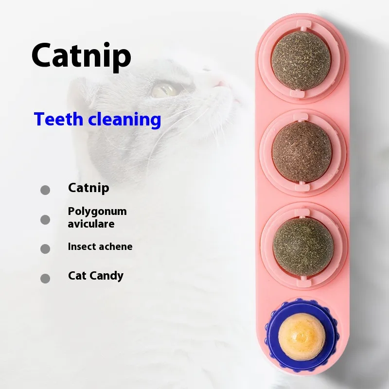 Catnip Ball Self-Hi Toy Supplies - Pink Three In One Bag