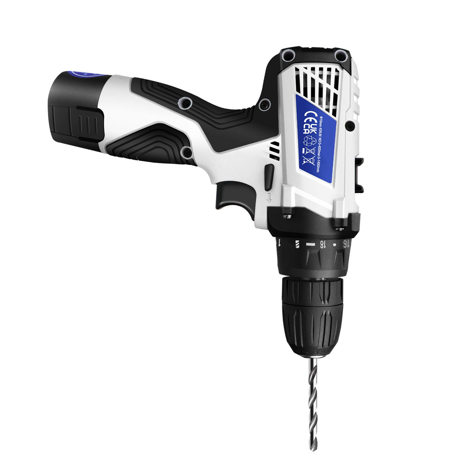 Title 2, 12V Lithium Electric Drill Brushed Motor Multif...