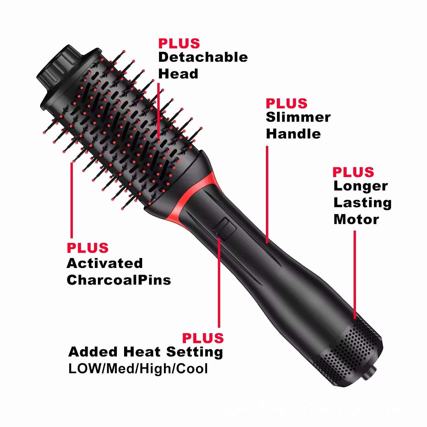 Title 8, Big Wave Shape Multifunction Curlers Hot Air Comb