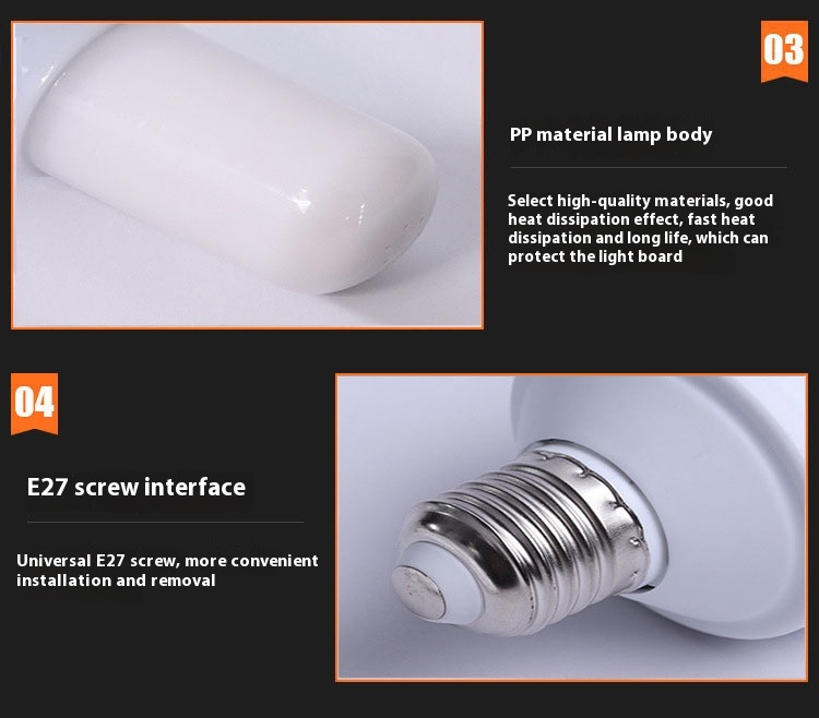 Title 2, LED Simulation Flame Bulb E27 Universal