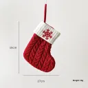 Red Snowflake Christmas Socks