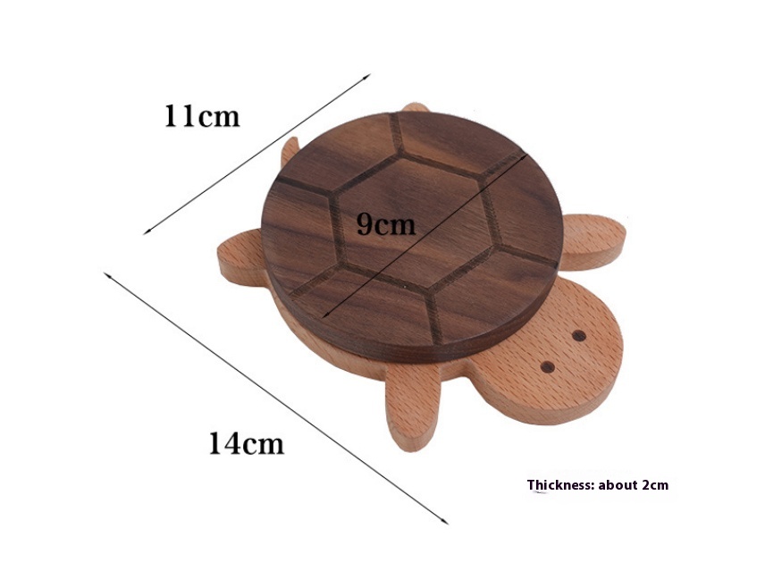 Title 1, Cute Black Walnut Turtle Insulation Pad