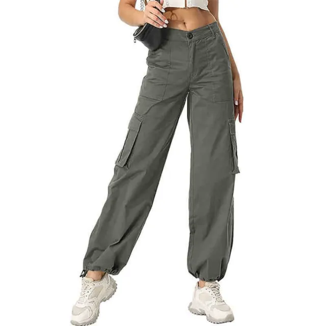 Wide Leg High Waist Casual Pants For Women Grey - Shop at LoveMi