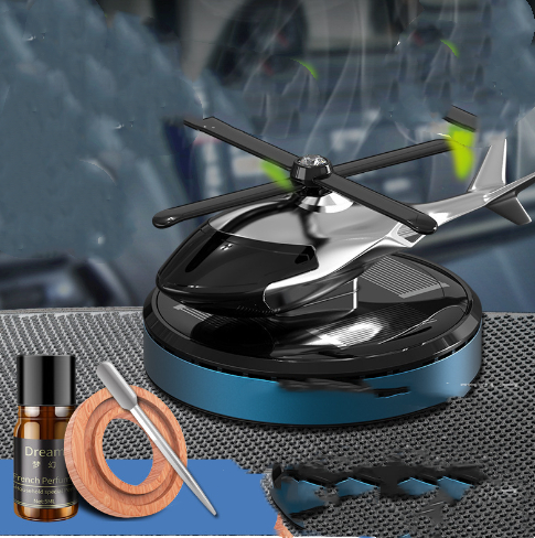 ⭐ Helicóptero Solar Coche Ambientador Rotación Aromaterapia Perfume Difusor - Imagen 11 de 13