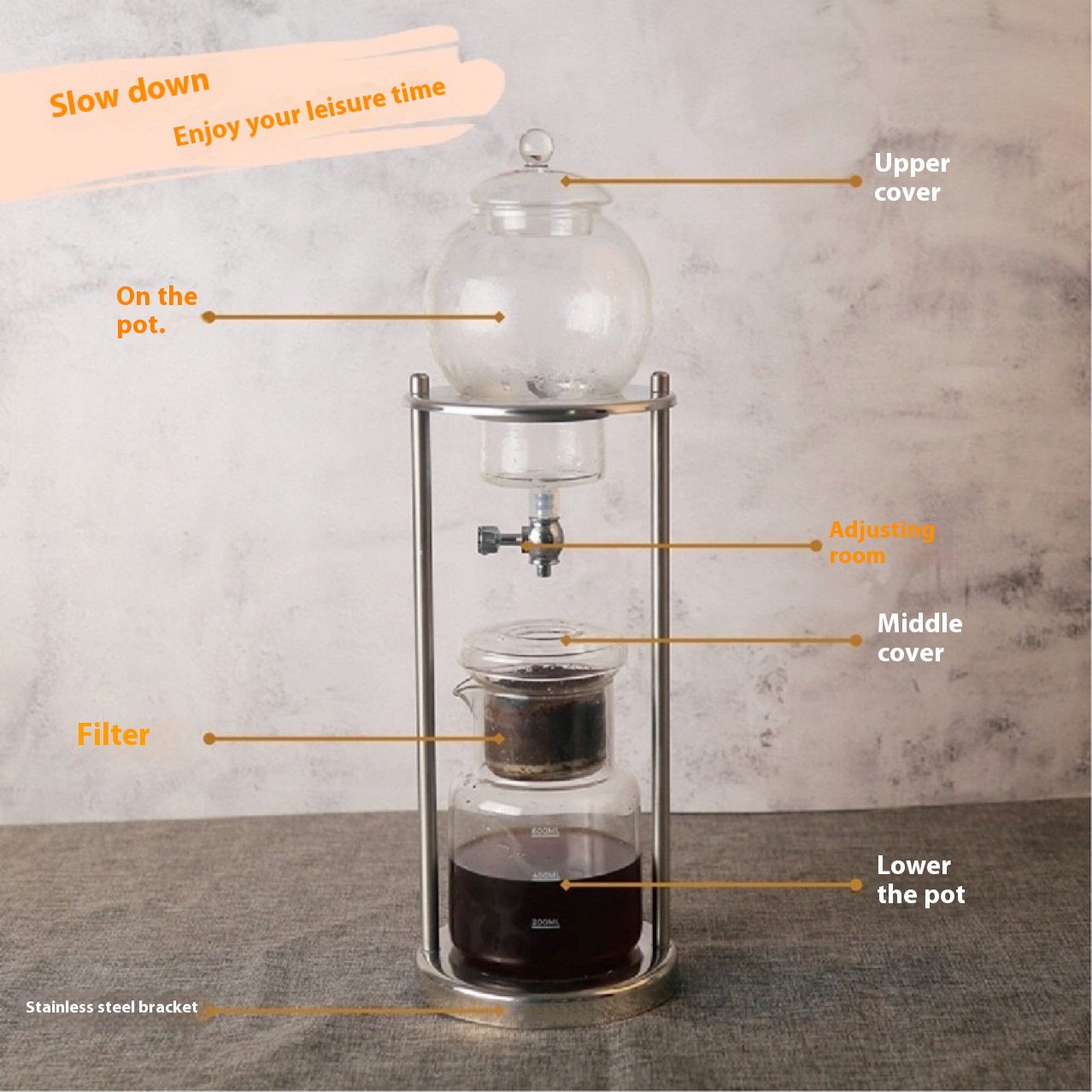 Title 1, Iced Drip Jug Cold Drink Tea Cold Brewed Coffee...