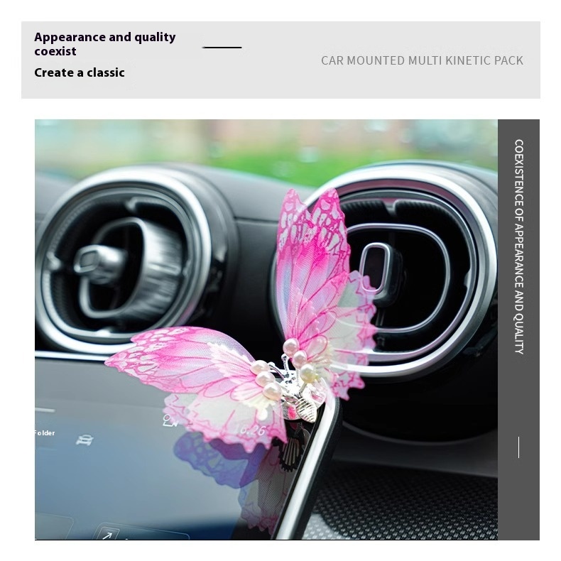 Title 1, New Car Dashboard Butterfly Air Outlet Aromathe...