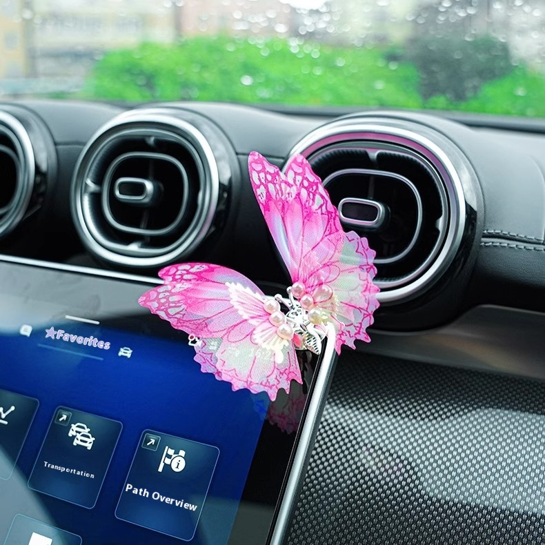 Title 9, New Car Dashboard Butterfly Air Outlet Aromathe...