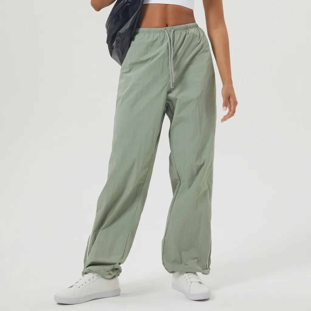 Autumn And Winter New Leisure Cargo Loose Trousers For Women - Gray