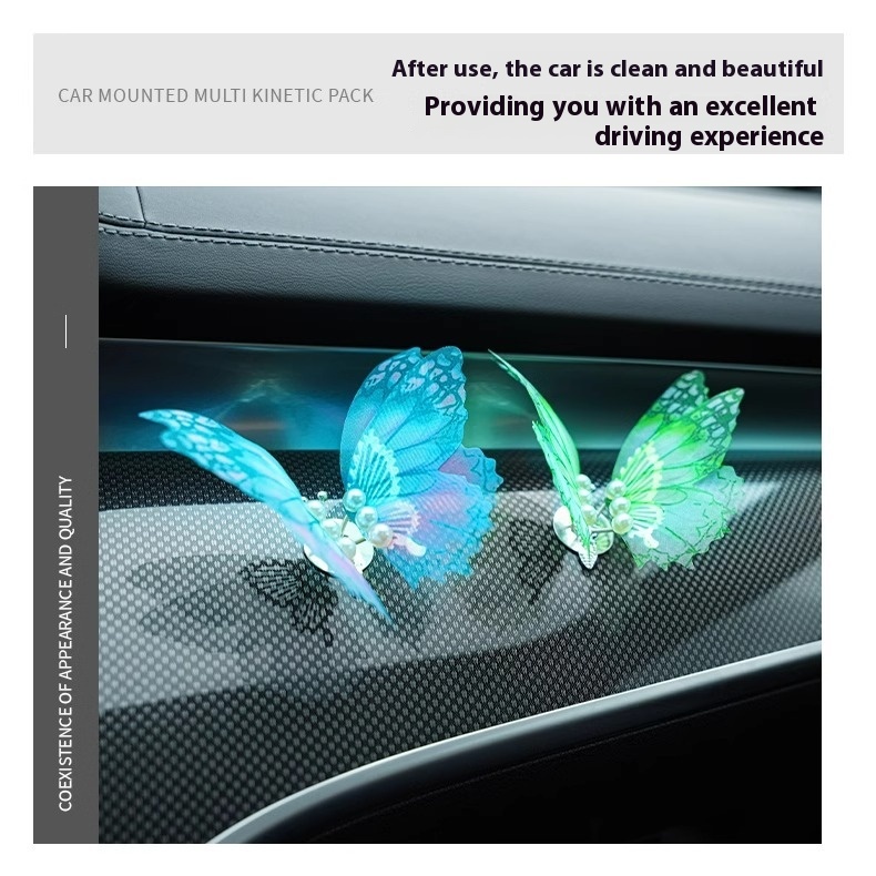 Title 4, New Car Dashboard Butterfly Air Outlet Aromathe...