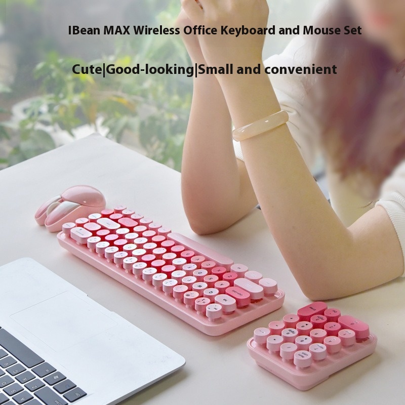 Title 1, Wireless Keyboard And Mouse Three-piece Suit Cu...