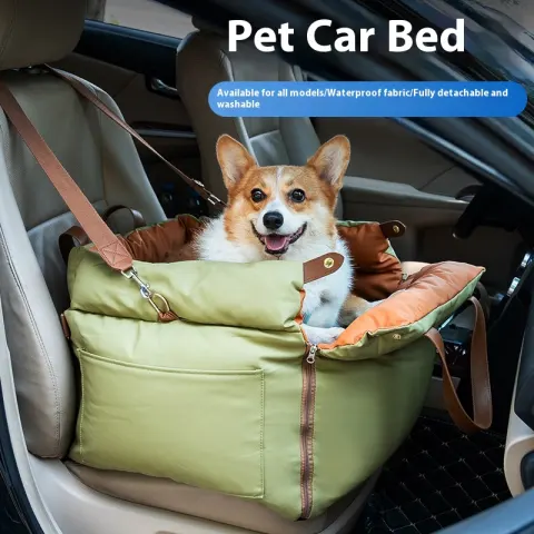 Portable Car Kennel Anti-dirty Removable and Washable Pet Safety