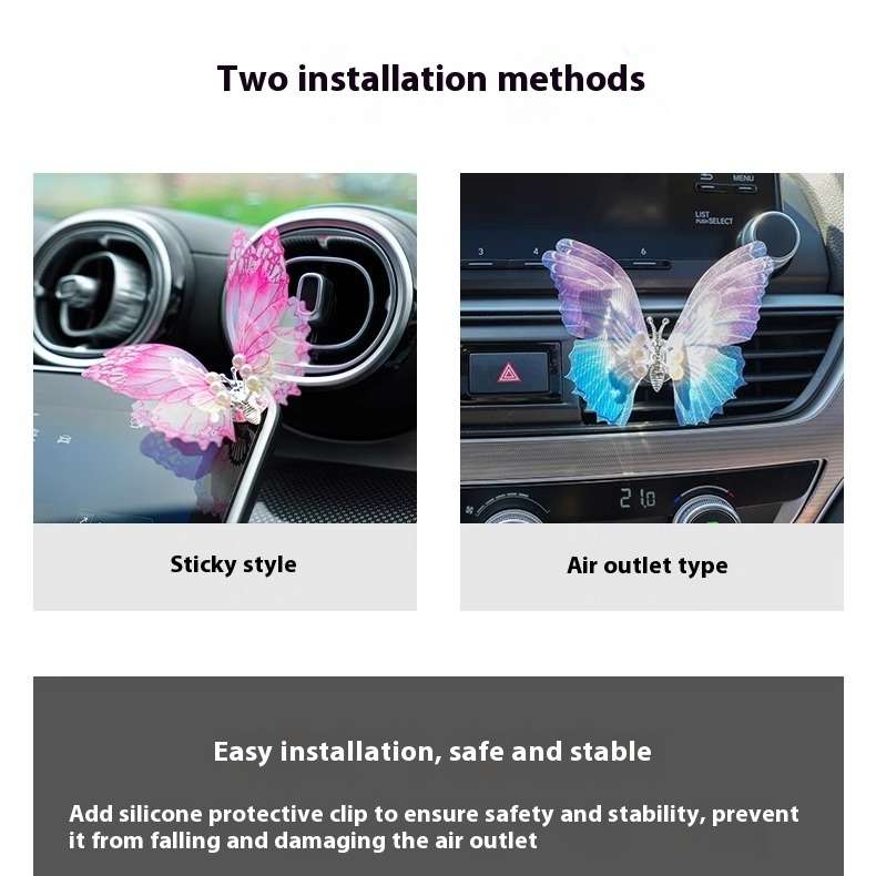 Title 11, New Car Dashboard Butterfly Air Outlet Aromathe...