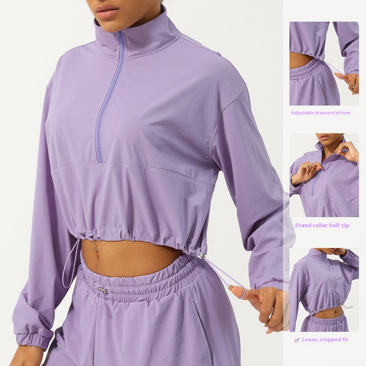 Summer Half Zipper Turtleneck Sun Protection Yoga Clothes Coat