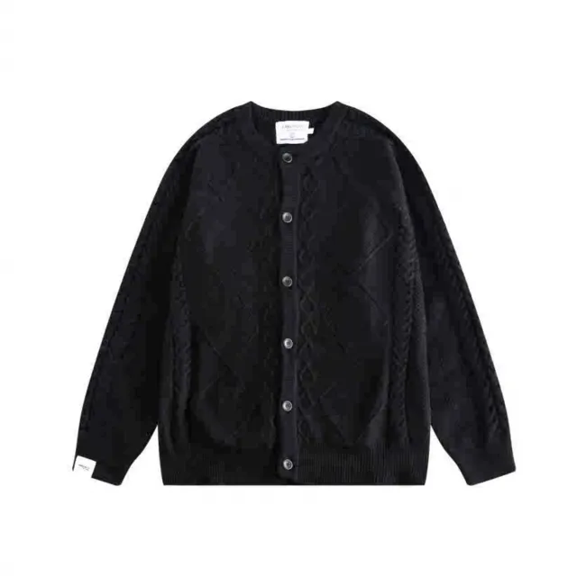 Winter New Solid Color Twist Round Neck Knitted Sweater Black - Shop at LoveMi