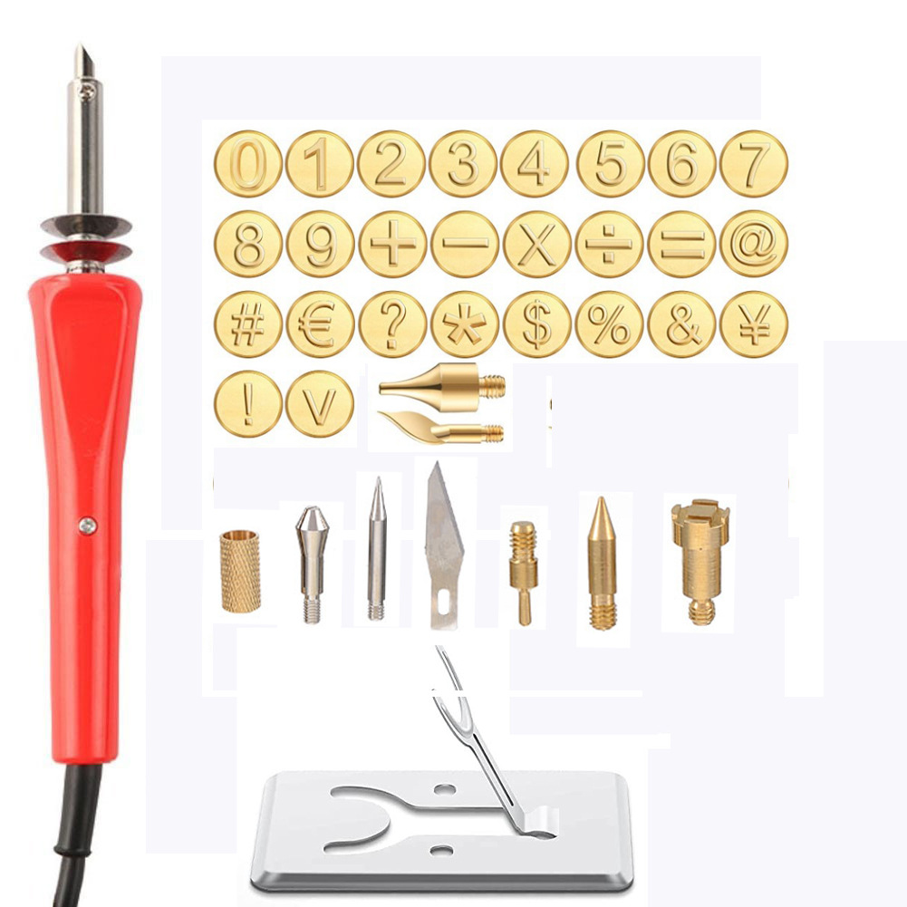 Title 7, 37 Piece Set Of Alphanumeric Carving Soldering ...