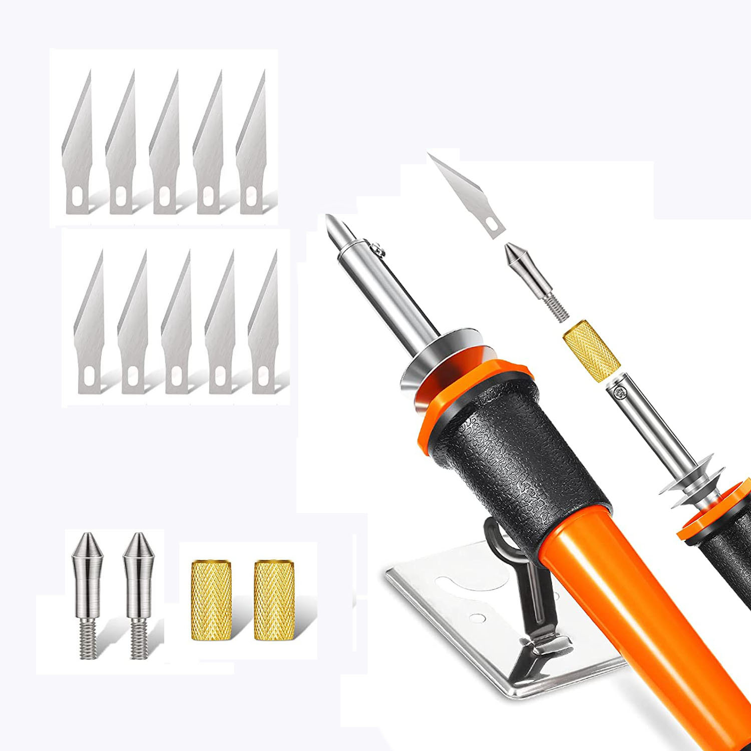 Title 2, 37 Piece Set Of Alphanumeric Carving Soldering ...