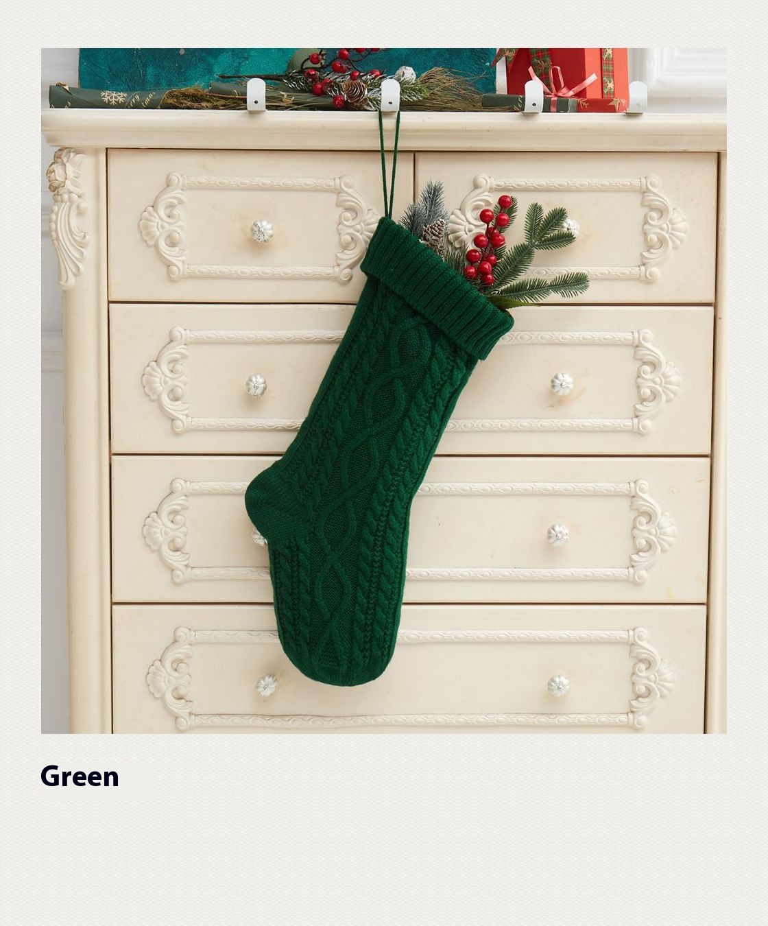 Title 14, Knitted Christmas Decorations Wool Socks Gift B...