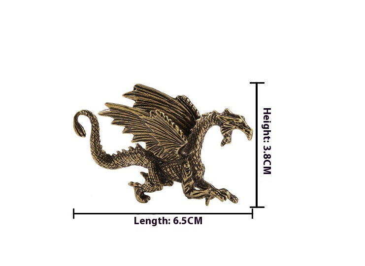 Title 1, Brass Decoration Creative Dinosaur Flying Dragon