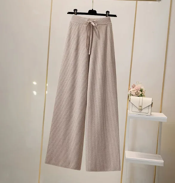 Age reducing Fashion Autumn And Winter New Suit Women Khaki Wideleg Pant - Shop at LoveMi