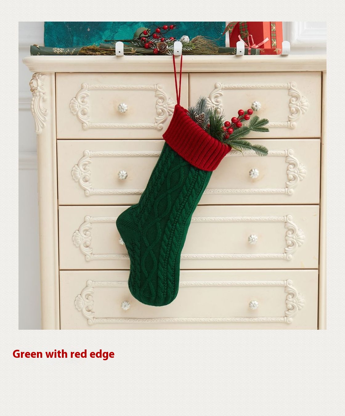 Title 10, Knitted Christmas Decorations Wool Socks Gift B...