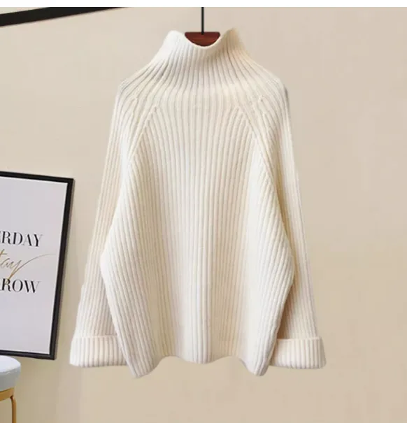 Age reducing Fashion Autumn And Winter New Suit Women Off White Sweater - Shop at LoveMi
