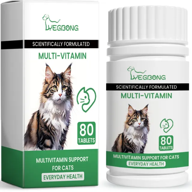 Multivitamin Support For Cats 80 Tablets - Shop at LoveMi