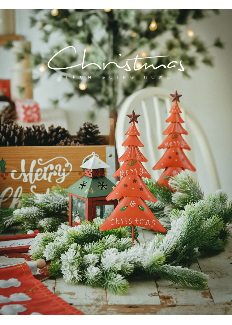 Title 1, Small Metal Iron Sheet Christmas Tree Window Ho...