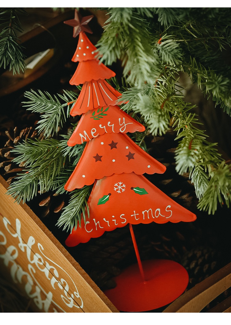 Title 15, Small Metal Iron Sheet Christmas Tree Window Ho...