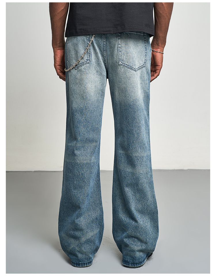 Title 7, Gradient Washed Slimming And Wide Leg Bootcut T...