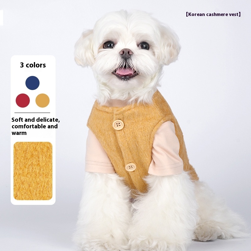 Pet Clothes Autumn And Winter Small Dog Cotton Korean Cashmere