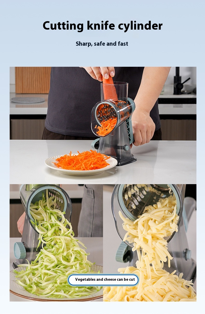 Title 5, Multi-function Vegetable Chopper Hand Roller Sh...