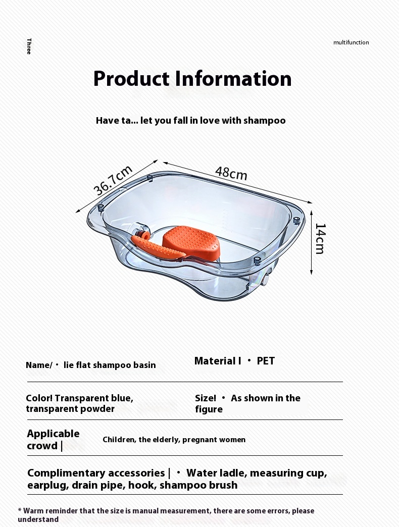 Title 4, Household Flat Lying Shampoo Basin Maternity Co...