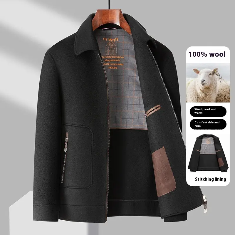 Casual Detachable White Duck Down Liner Lapel