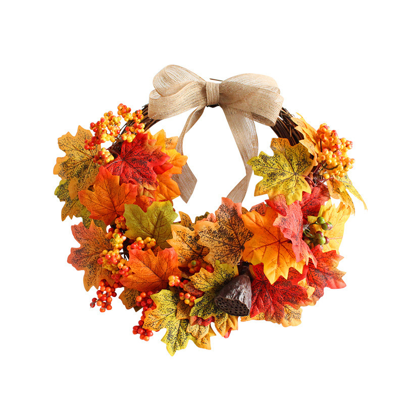 Title 5, Maple Leaf Garland Door Hanging Autumn Color Se...