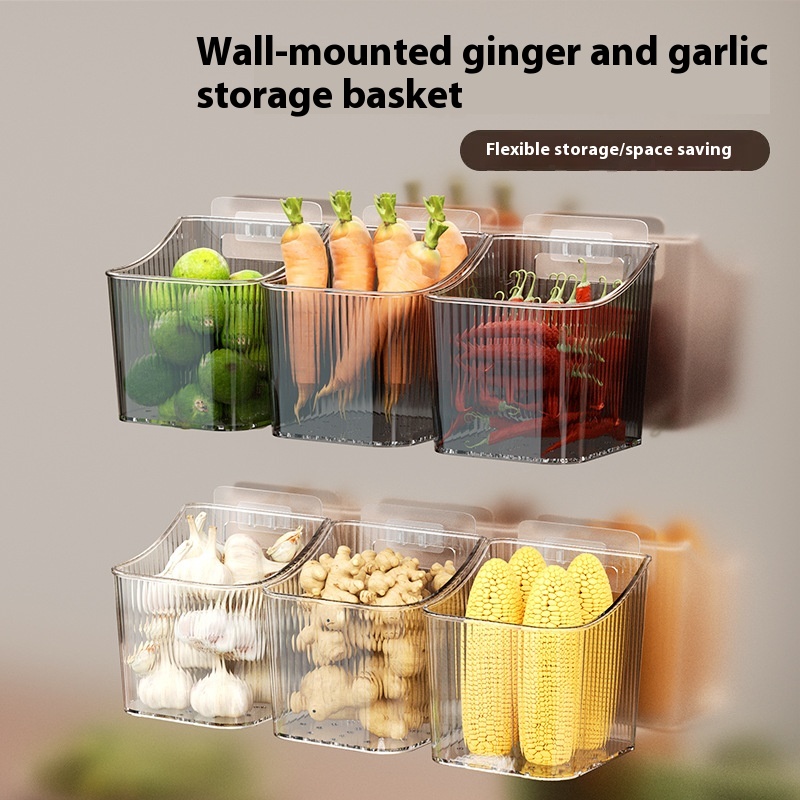 Title 6, Ginger And Garlic Storage Hanging Basket Kitchen