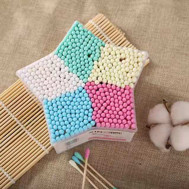 Title 4, Cotton Swab Color Five-pointed Star Disposable ...