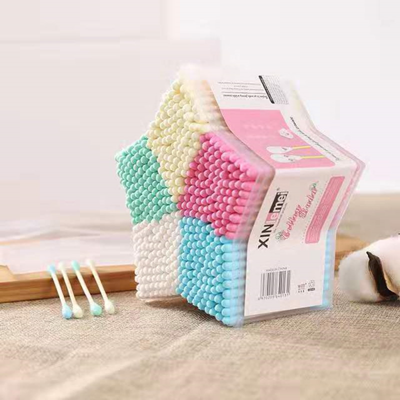 Title 2, Cotton Swab Color Five-pointed Star Disposable ...