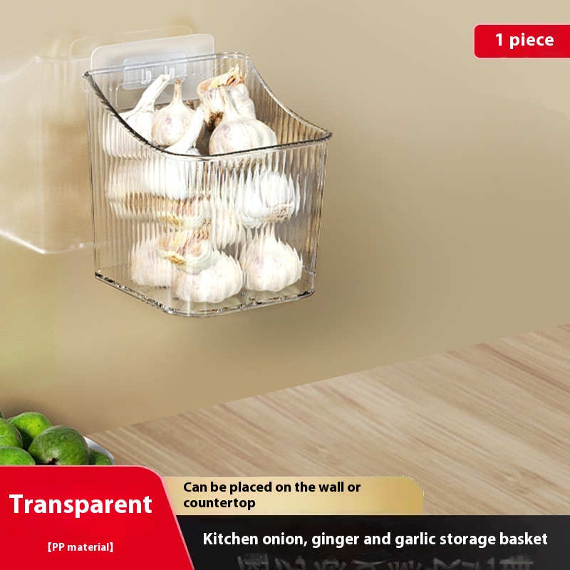 Title 4, Ginger And Garlic Storage Hanging Basket Kitchen